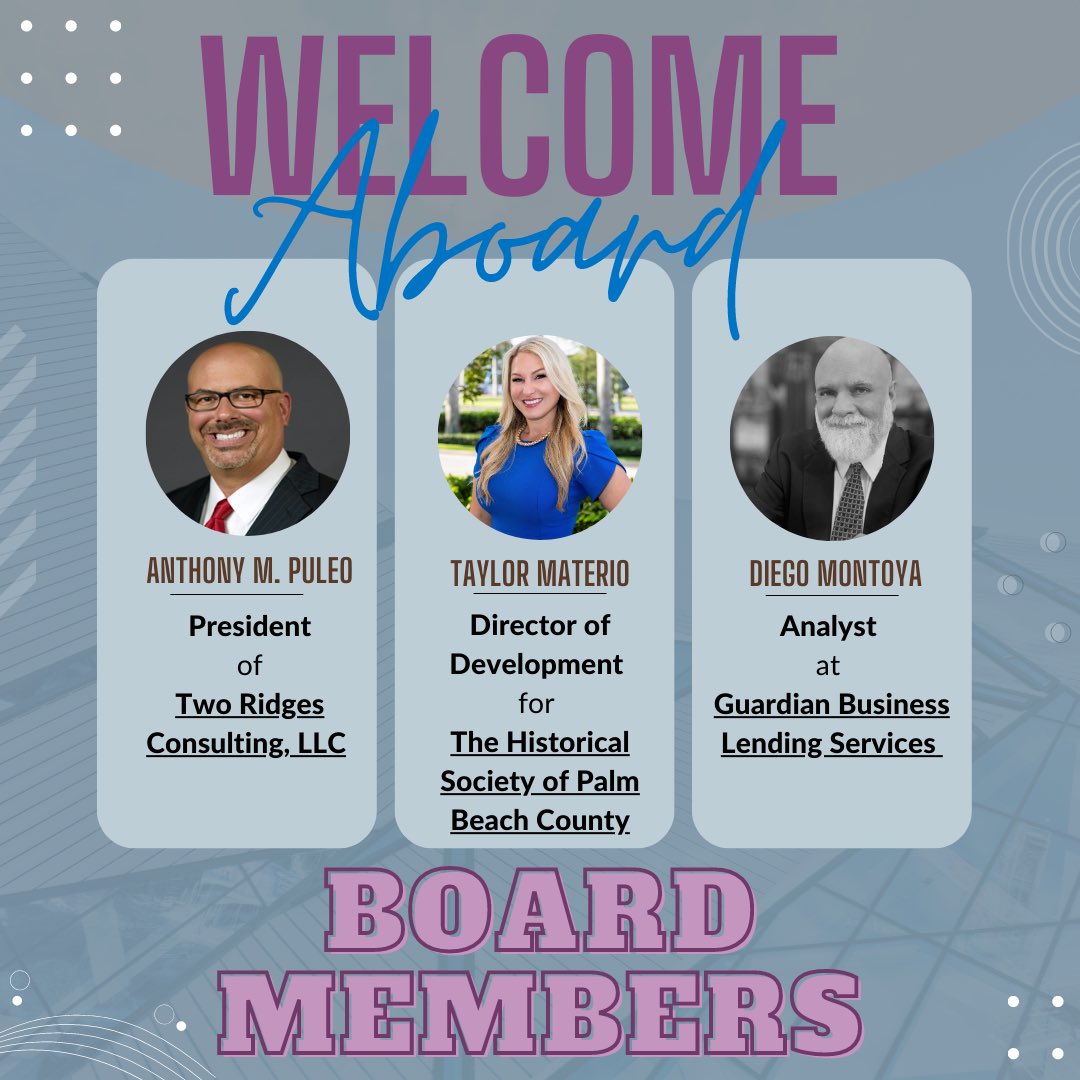 FPoSPBC's tweet photo. Family Promise SPBC would like to welcome you to the Board of Directors. Your talents, dedication, and passion to help families in need has called you to this mission. The staff of Family Promise SPBC is proud to have you on our team. Please let’s all welcome to the board. https://t.co/Oejkr77cTW