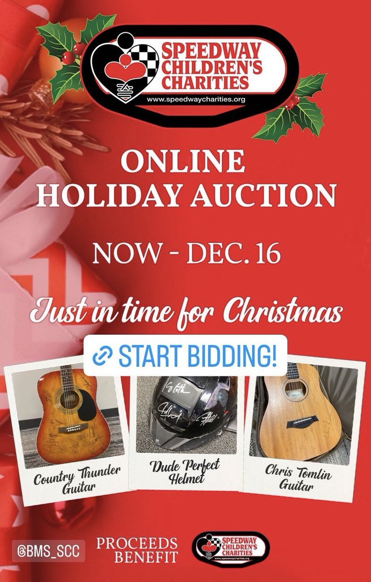 “Just in Time for Christmas” Online Auction is open NOW!! Follow the link below to check out the autographed items we’ve got to complete your holiday shopping!

link: https://t.co/YVaXTsLV9Q https://t.co/1lTPofCZAQ