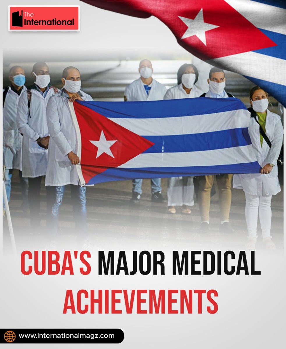 TheIntlMagz's tweet photo. A thread 🧵👇🏻

Despite being an island that has been mostly closed off from the rest of the world for decades due to the US embargo, Cuba has managed to develop a strong health system that has always been recognized with some significant medical achievements. https://t.co/sLVkPKaFSm
