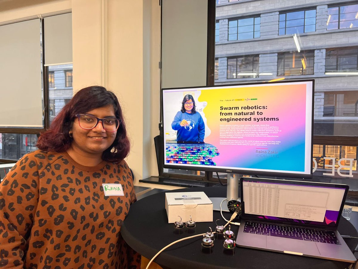 joefresna's tweet image. Congratulations to @rainazak on obtaining the @frsFNRS FRIA Scholarship to study &quot;#RobotSwarm #resiliency against malicious attacks in #collectiveDecisionMaking&quot; at @IRIDIA_ULB under t supervision of @joefresna &amp;amp; @MarcoDorigo_ULB Looking fwd to making our swarms more resilient!🤖