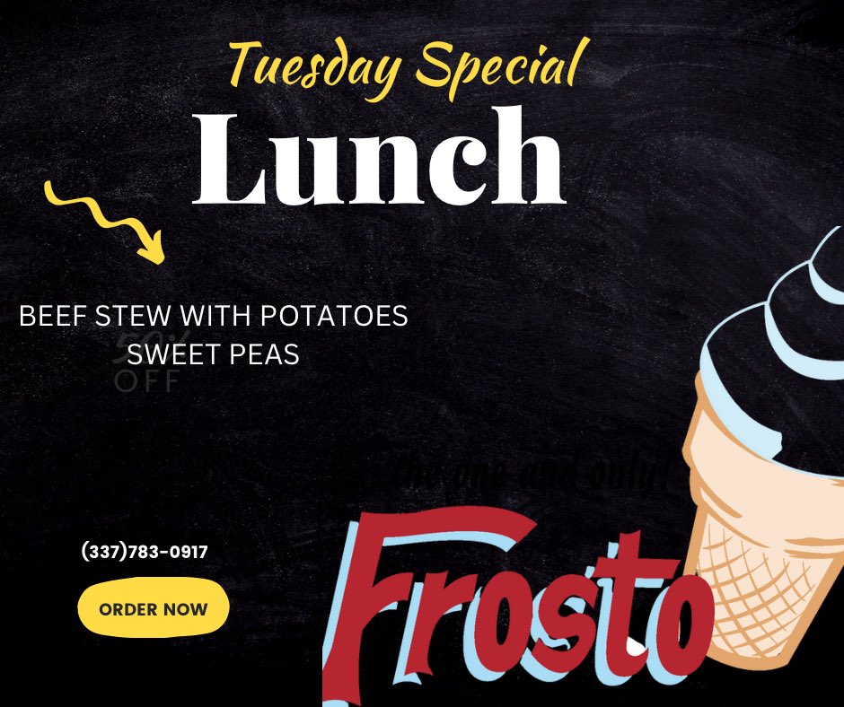 Frosto3's tweet photo. Join us for lunch today! https://t.co/BCEAMBFkih