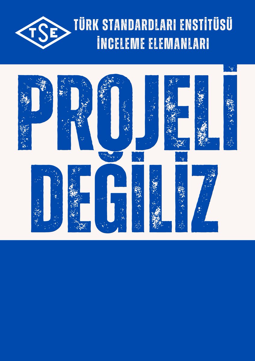 Projeli değiliz asıl işi yapıyoruz. Sayın Bakanım <a href="/vedatbilgn/">Vedat Bilgin</a>

#TseİncelemeElemanı