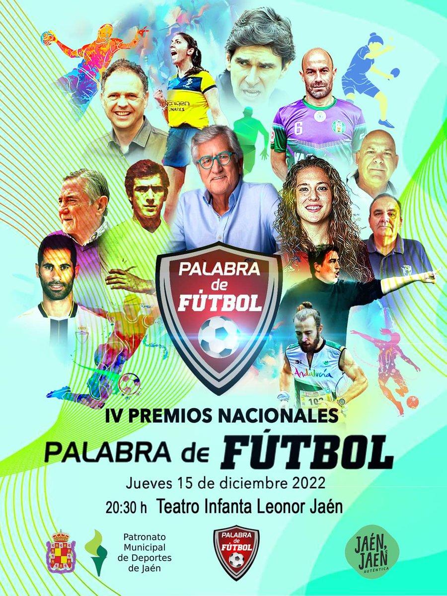 Somos un equipo que quiere ganar siempre pero que, por encima de todo, quiere ser feliz. Compartimos nuestros premios y agradecemos a nuestros premiados el honor que nos hacen al aceptarlos. Somos información, somos deporte, somos gente apasionada y "Palabra de Fútbol"<a href="/PatronatoJ/">Patronato Municipal de Deportes de Jaén</a>