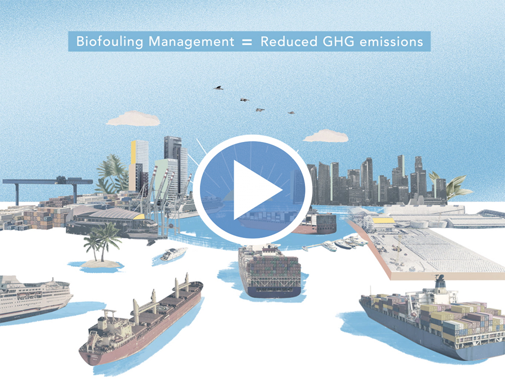 Video Launch: how biofouling management cuts GHG emissions. Watch it here: bit.ly/3Wj23jn #Biofouling @GloFouling #GHG