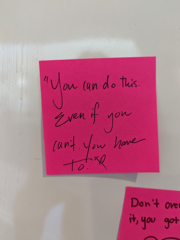 macphaidin_lib's tweet image. Words of Finals wisdom from our affirmation boards. 💜

#MacphaidinLibrary #StonehillLibrary #Finals #FinalExams #WordsOfWisdom