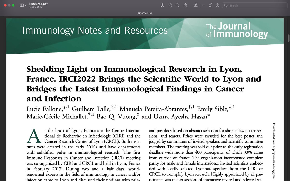 It's out, the #IRCI2022 meeting summary. Well done to all the students and scientists for putting this together! <a href="/CIRI_Lyon/">CIRI Lyon</a> <a href="/crcl/">CRCL</a> @ENSdeLyon