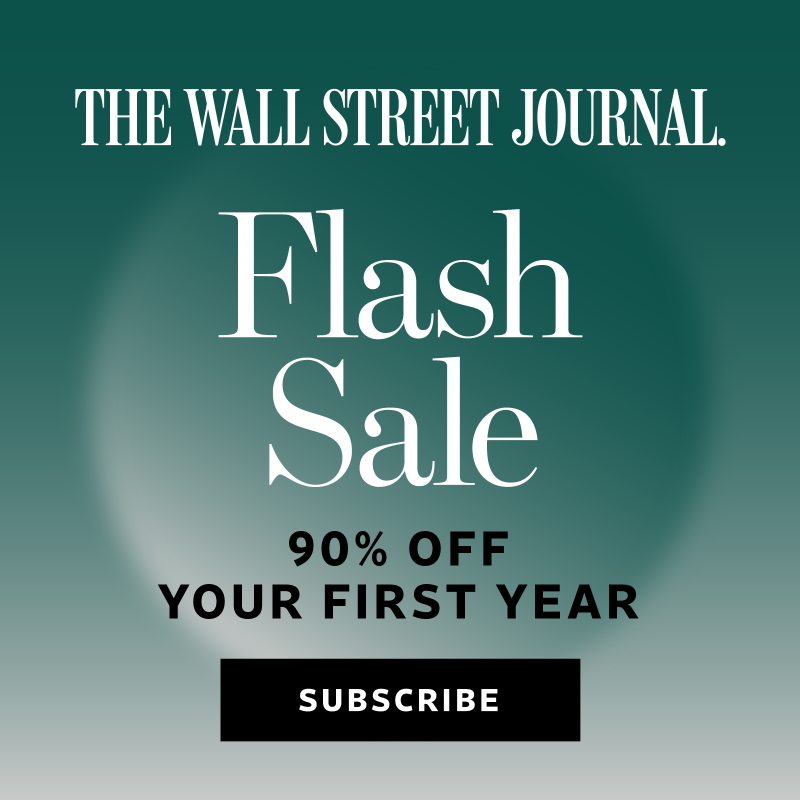 WSJ's tweet photo. Need unrivaled insights on business, markets and politics? Get WSJ with this special sale.