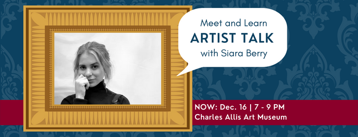 Our #ArtistTalk with Milwaukee- based sculptor Siara Berry is now this Friday! All are welcome.