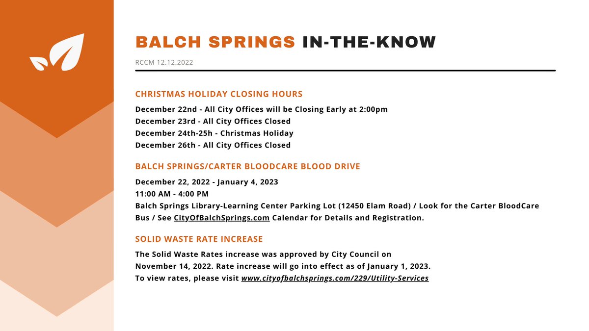 Balch Springs, TX (@balchspringstx) on Twitter photo 