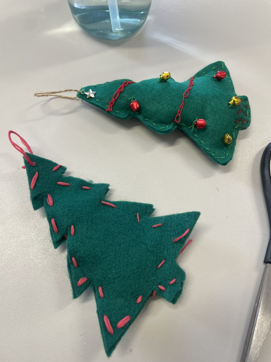 1st years have been busy making some gorgeous Christmas decorations! So creative ✨ 🎄