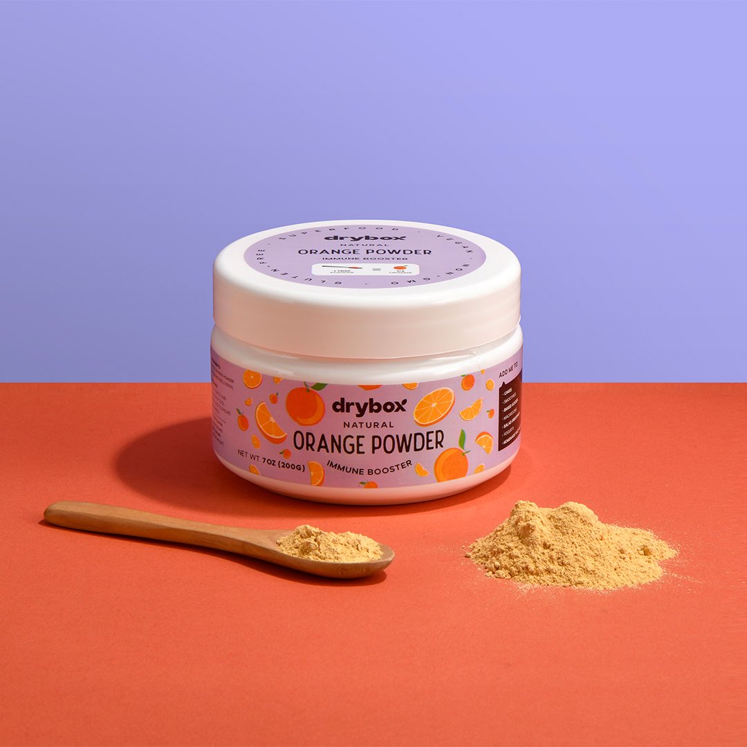 TasteDryBox's tweet photo. The infamous immune booster oranges are now in powder format - ready to infuse you with vitamin - c in your most unexpected meals! 
Check out the orange chicken recipe in our posts from a few days ago to see what we mean 😉 https://t.co/ysu8OBbdho