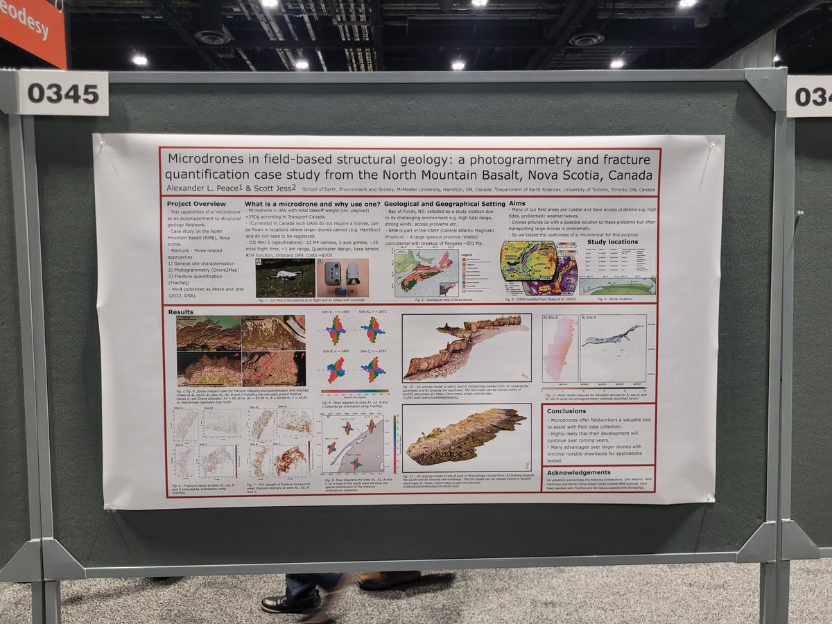 alpeacegeo's tweet image. I&apos;m at my #AGU22 poster if anyone wants to talk about #microdrones!