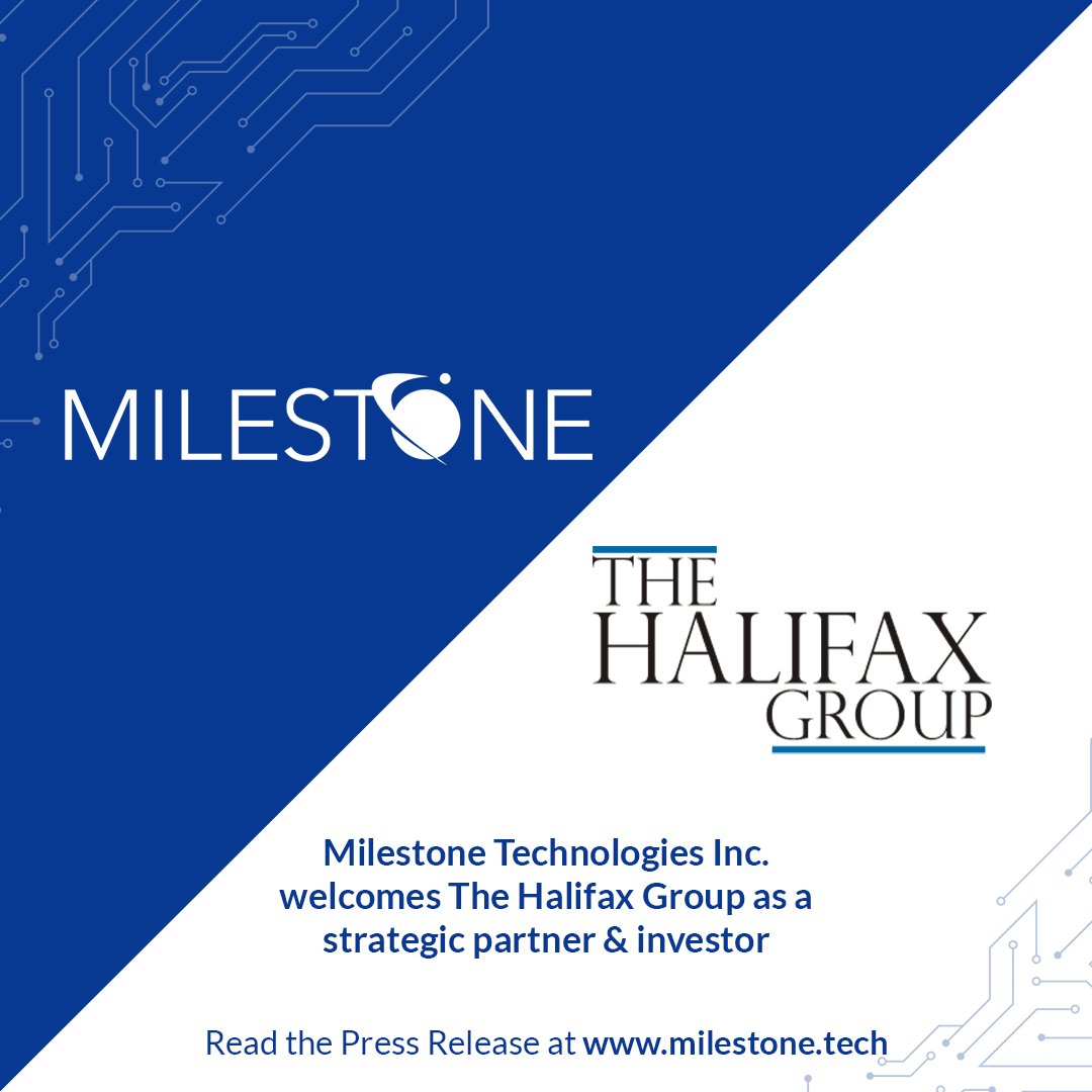 MilestoneTech's tweet image. @MilestoneTech welcomes The Halifax Group as a strategic partner &amp;amp; investor hubs.li/Q01vk7mL0  

#pressrelease #milestonetech #investmentnews  #businesswire #pr #itservicescompany #itmanagedservices #milestonetechnologiesinc