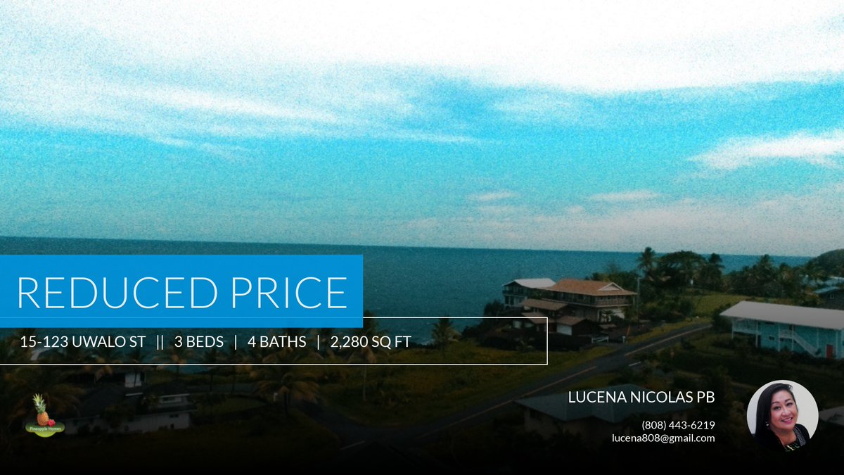 pineapplehomes8's tweet photo. 📍 Reduced Price 📍 This recently reduced home at 15-123 Uwalo St in Pahoa won't last long, so, don't wait to set up a showing! Reach out here or at (808) 443-6219 for more information! https://t.co/ZK0iJM1Apu https://t.co/eEV50CGQcW