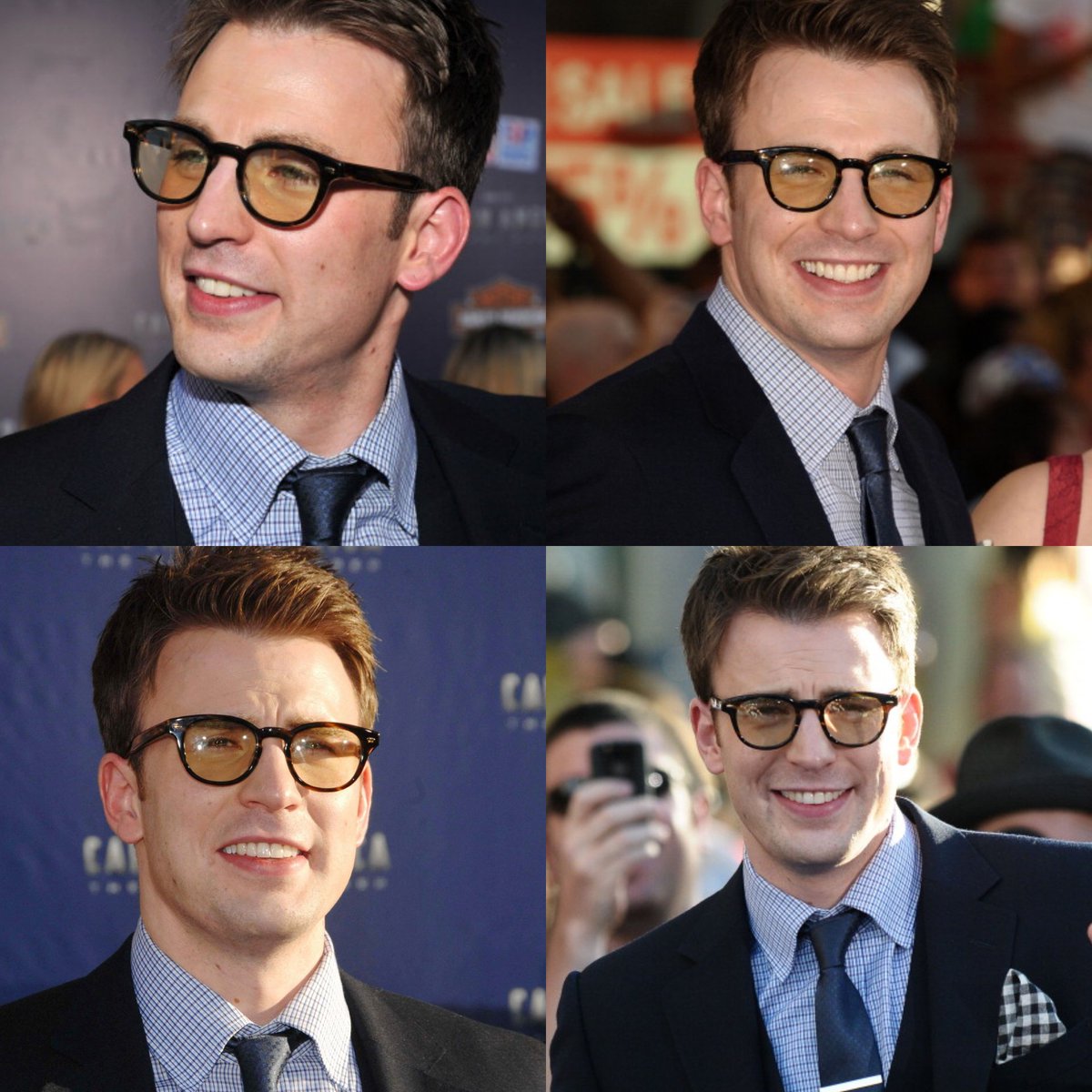 chrisevansfanuk's tweet photo. Chris Evans in them sunglasses 💋💞 at the captain America first avenger premiere la https://t.co/5f4CbW2i3F