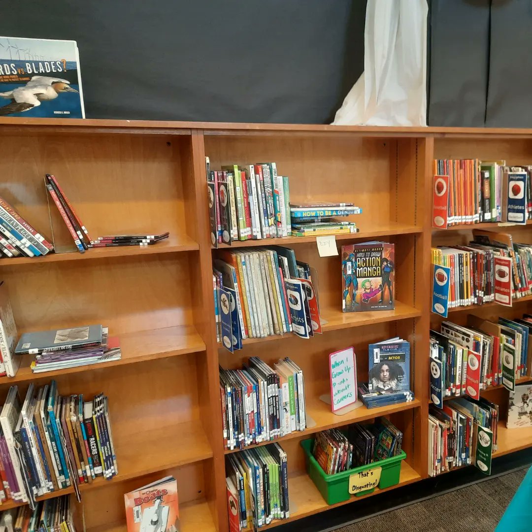 JenniferHTowns's tweet photo. Big changes coming to Non-fiction! Stay tuned! @indiancreekmid @Lori_McGovern #LibraryLadies https://t.co/bVCdCh3K5q