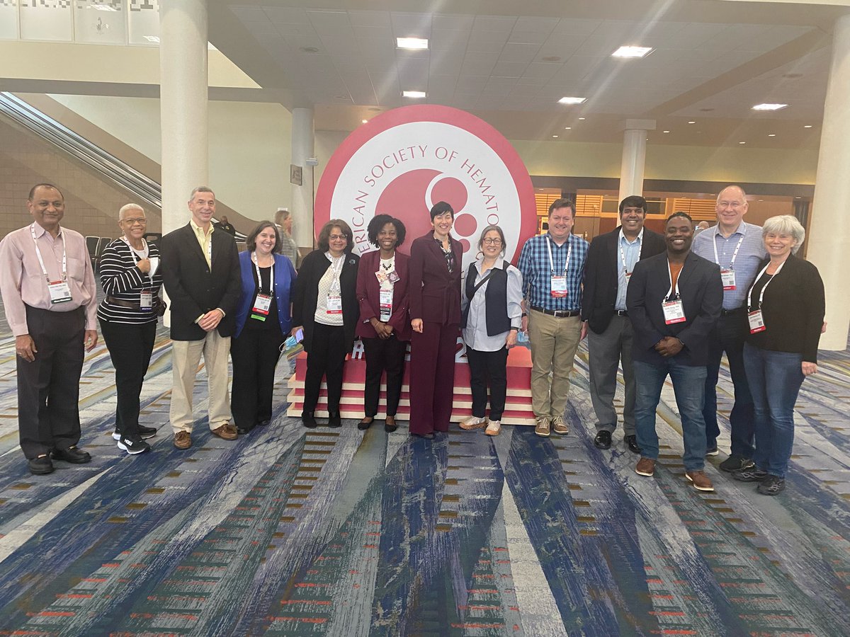 Emory University School of Medicine/Aflac representing at ASH; two pictures needed to get us all in! #ASH22