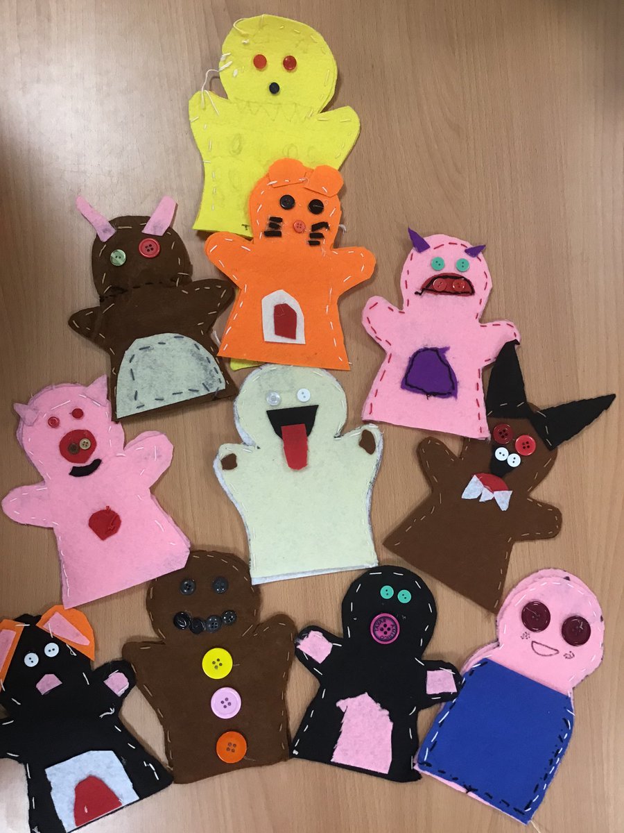GCA_learning's tweet photo. Year 3 have worked hard this afternoon sewing up their hand puppets. We think they look amazing. Our reception children are going to love playing with these 😊 #GCAdt #GCAvalues #ACES_Creativity https://t.co/ocokO6R8y3