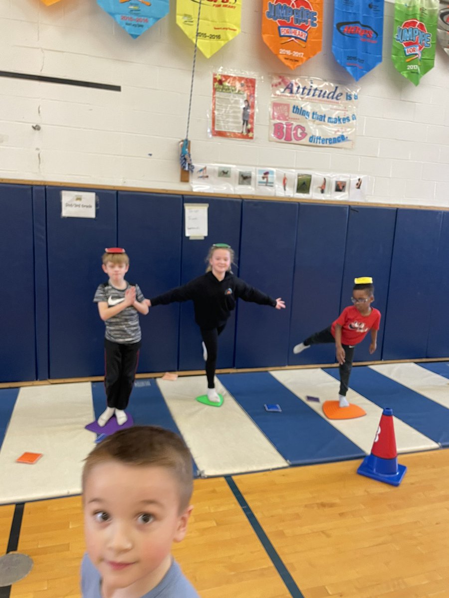 We are rolling, balancing, jumping, vaulting and climbing :)