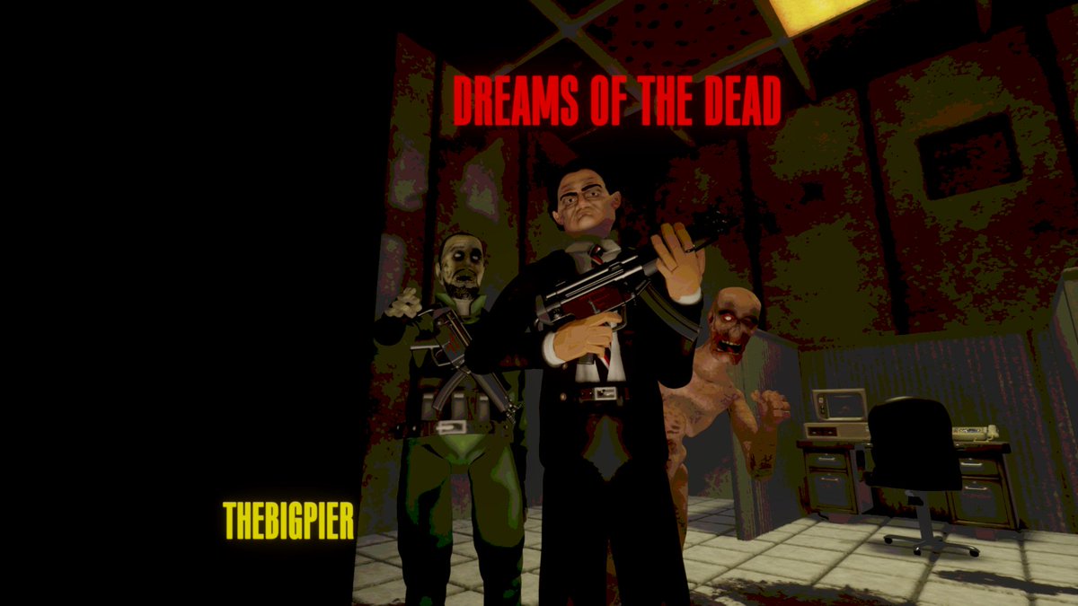 #DreamsPS4 #MadeInDreams #Gaming #PS5
Dreams of the dead is finally out! 
This short adventure is a parody of classics games like resident evil and silent hill.
have fun guys!
the game▶️ indreams.me/dream/mwmvRdoQ…