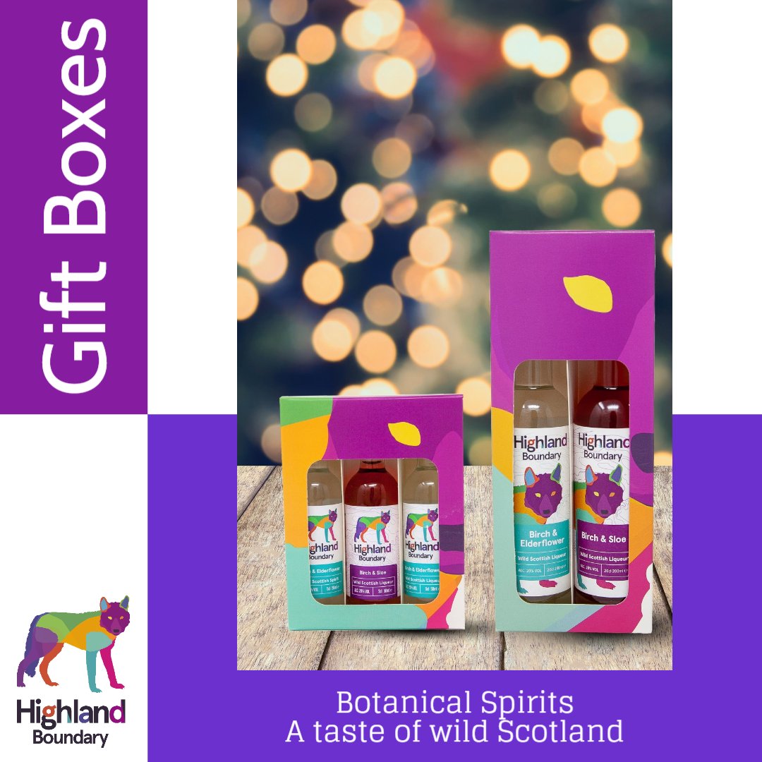 Looking for something different to gift this Christmas?  Check out our variety of botanical spirits and liqueurs gift boxes and gift the wild taste of Scotland. 
#wildscottishspirit #bedifferent #giftidea