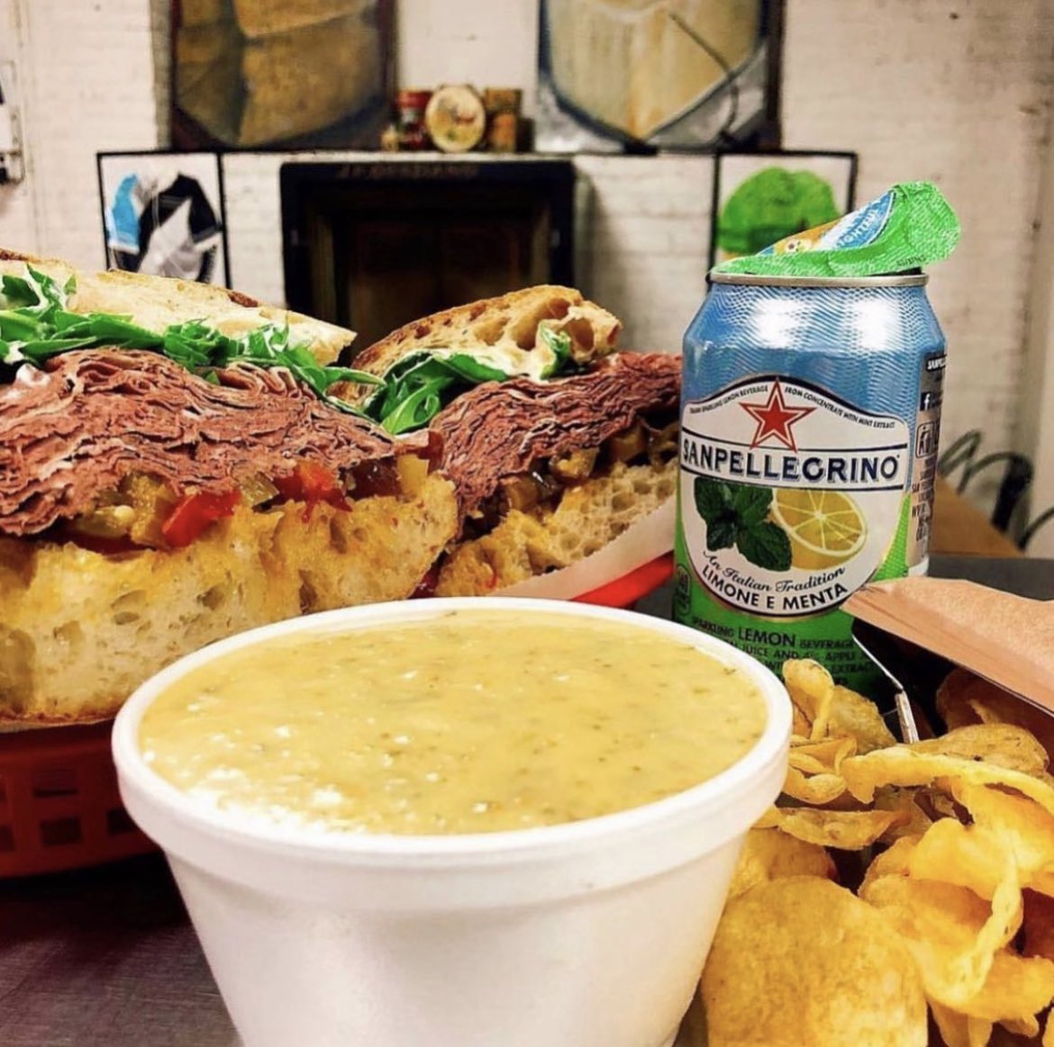 JPGraziano's tweet photo. Broccoli Parm Soup on the menu this week to keep you cozy. Best subs in the City every day to keep you happy. JPG open 11-4pm. Enjoy! https://t.co/5ejehZJZGv