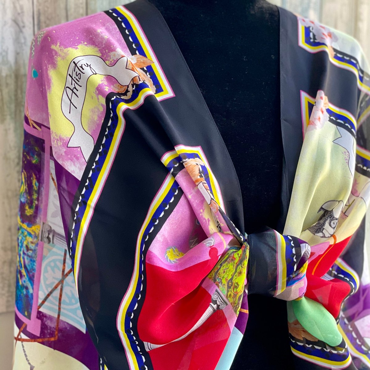 Ways to Wear Scarf

Scarf name: Heritage Gallery Long
24'x 72'

100% Silk

#vintagefashion #neckerchief #behindthebrand #howputscarf #textilepattern #rugdesign #teamlessismore #ecoprint #tucsonartist #silkprinting #scarfswag #resortwear #fashionphotography #ootd #arizona_fams