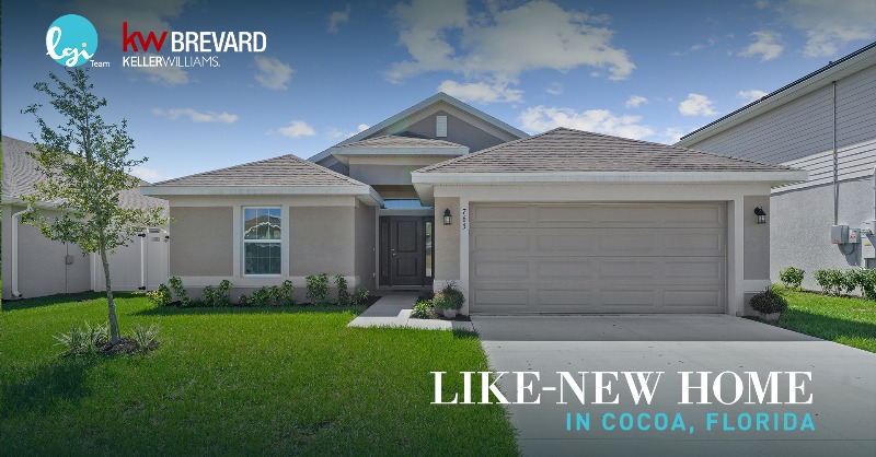 TheLGiTeam's tweet photo. Bright, beautiful, &amp;  basically brand new – this less than ⭐️ ONE-YEAR-OLD Home ⭐️  is 🧳 move-in ready and packed w/ upgrades.✨  

📍 Cocoa, FL
🏷 $342,000
���� 4 Bedrooms 

#BrevardCounty #homeforsale

ℹ️: https://t.co/dR7O70x7ED https://t.co/Kwz8iSksBT