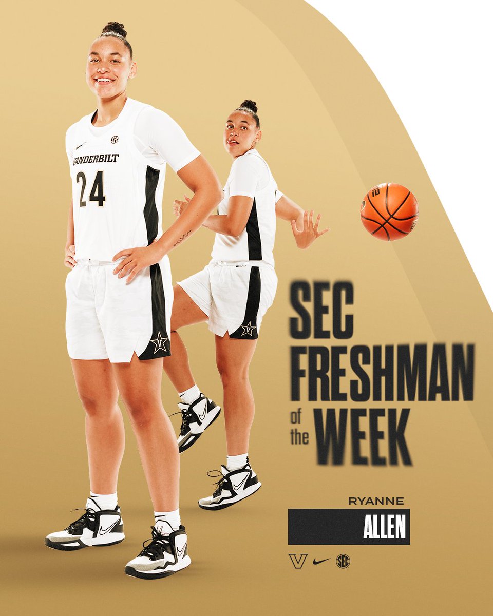 VandyWBB's tweet photo. 👏 First SEC honor for @RyRyBuckets! 👏
📰 https://t.co/vQPfaUPqY0
#AnchorDown https://t.co/C9mgShfY9h