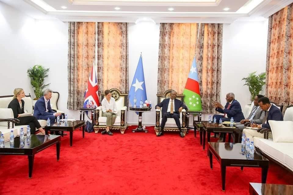 Today, I received UK -delegation led by Amb <a href="/KFosterFCDO/">Kate Foster</a>. We discussed issues regarding the  security situation in SWS and thanked them for their continued support and encouragement.