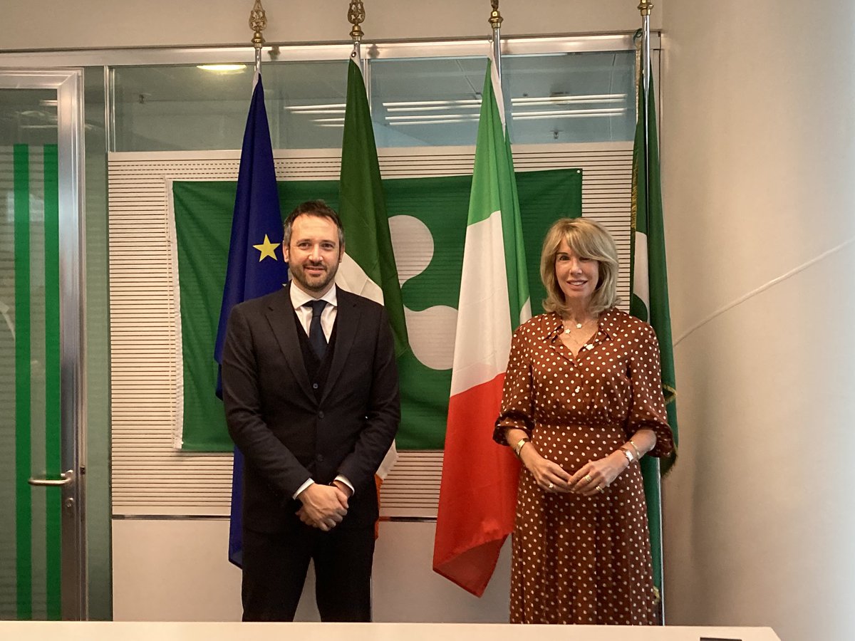 Ireland in Rome (@irlembrome) on Twitter photo An engaging discussion this afternoon with Undersecretary for International Relations of <a href="/RegLombardia/">Regione Lombardia</a> <a href="/gabrielebarucco/">Gabriele Barucco</a> about opportunities for collaboration in the #research, #trade, and #agriculture sectors between #Ireland and #Lombardia region 🇮🇪🤝🇮🇹 An engaging discussion this afternoon with Undersecretary for International Relations of <a href="/RegLombardia/">Regione Lombardia</a> <a href="/gabrielebarucco/">Gabriele Barucco</a> about opportunities for collaboration in the #research, #trade, and #agriculture sectors between #Ireland and #Lombardia region 🇮🇪🤝🇮🇹
