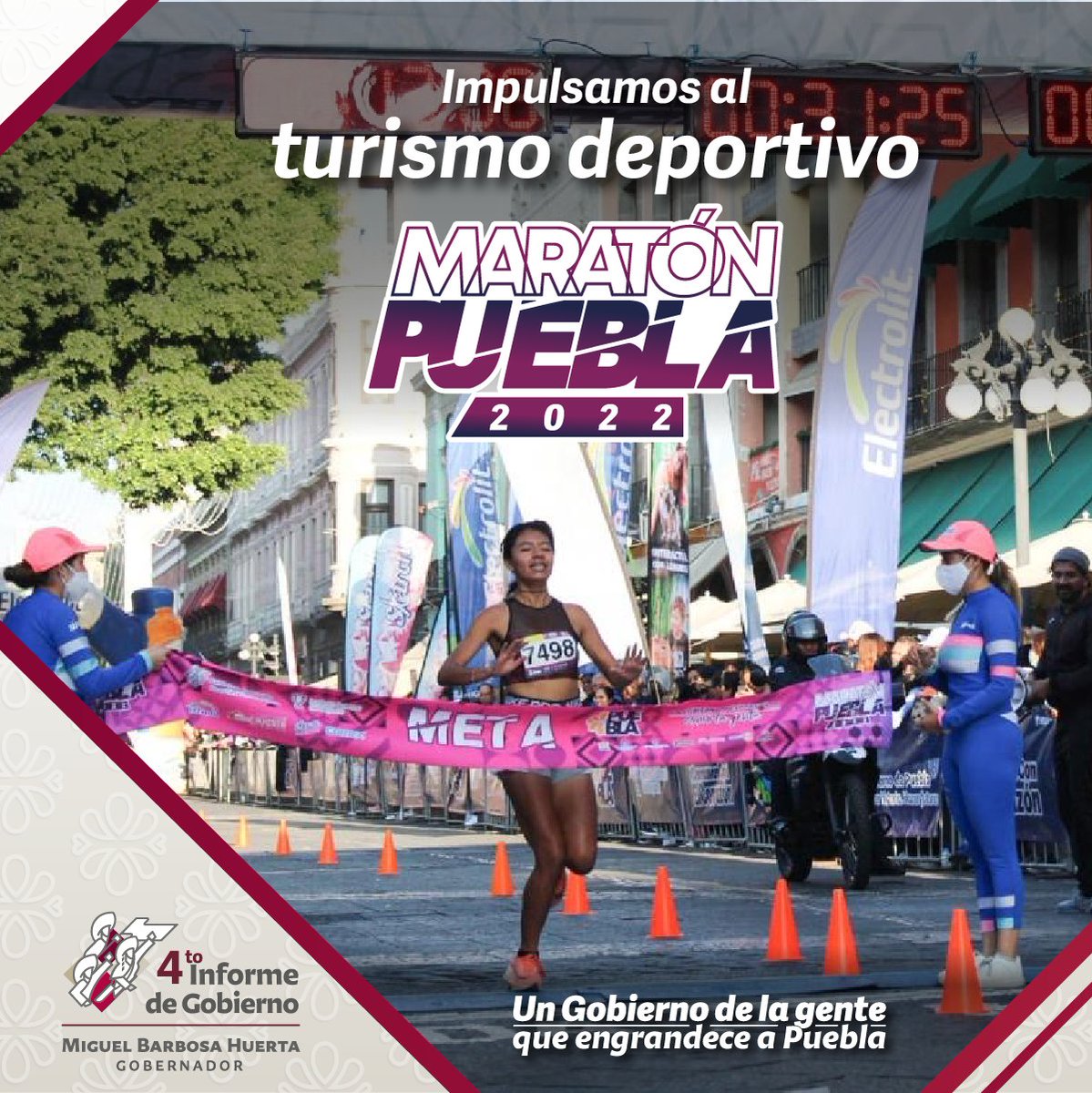 TuristicoGobPue's tweet photo. Las calles poblanas fueron recorridas por los participantes del Maratón Puebla 2022, parte de la visión del mandatario @MBarbosaMX para fomentar al deporte en la entidad.
🌐 https://t.co/DVESjq3a0b
📍#4InformeMBH #GobiernoQueEngrandeceAPuebla https://t.co/R7nwZUMFth