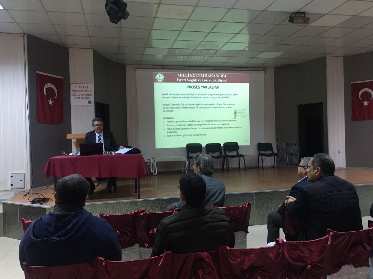 Konya Akşehir Şehit Nebi Arslan Ögretmenevi ve Akşam Sanat Okulu 
TS EN ISO 9001:2015 KYS Temel Eğitim Semineri