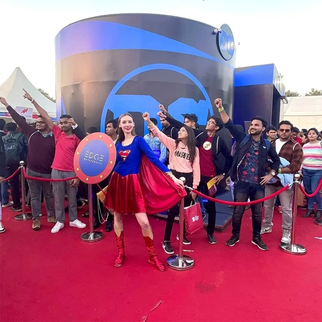 EdgeMetaversity's tweet photo. Thank you, DILLI for a stupendous response at the @ComicConIndia!
You guys really took #WalkTheEDGEChallenge to a whole new level!
And those interesting conversations around Metaverse & future digital careers were just cherry on the cake. In short, we had a BLAST!
#ComicCon https://t.co/xfYjqSl0qE