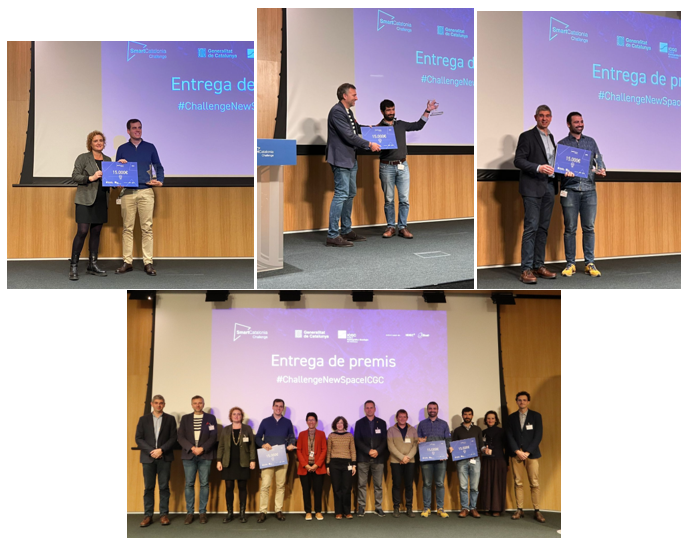 myriammoysset's tweet photo. Molt interessants els projectes finalistes presentats al #ChallengeNewSpaceICGC #SmartCatalonia Enhorabona als guanyadors:#Éirespás estudi línia litoral, @AgroPixel impacte catàstrofes-agricultura i @hemavgroup sequera pastures
Us esperem a @ICGCat x desenvolupar els projectes💪 https://t.co/eRIwUeV7nS