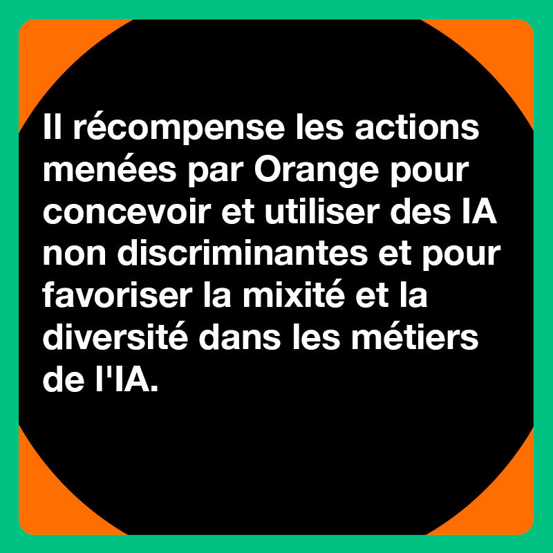 OrangeRSE's tweet photo. #ÀLaLoupe 🔎 Pour la seconde fois, @Orange obtient le label GEEIS-AI ! Le Groupe s'engage pour une #IA responsable et #inclusive. @BureauVeritasFr souligne les progrès réalisés notamment via la mise en place d’une gouvernance claire sur l’IA #éthique. @ArborusGeeis #inclusion