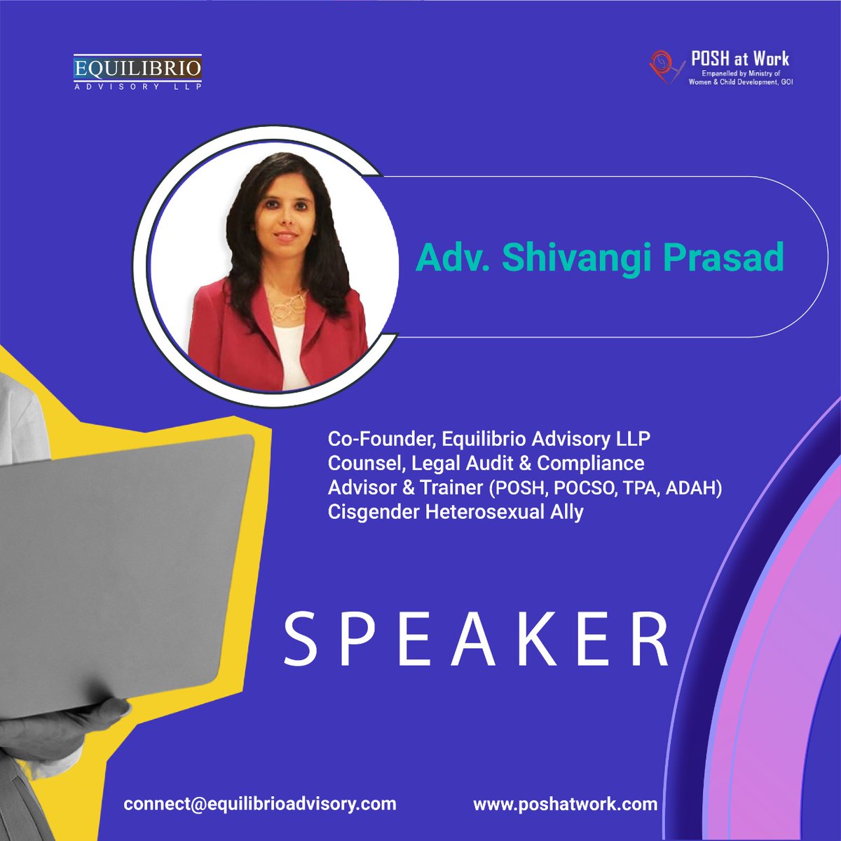poshatwork's tweet photo. Comprehending the need to keep up with fluctuating demands of the time, POSH at Work is conducting a thoughtfully curated 3-day Capacity Building Certificate Program on the Law against Sexual Harassment at #Workplace from 15th to 17th Dec 2022.
#poshatwork #poshcertification https://t.co/eKRfG9cXCj