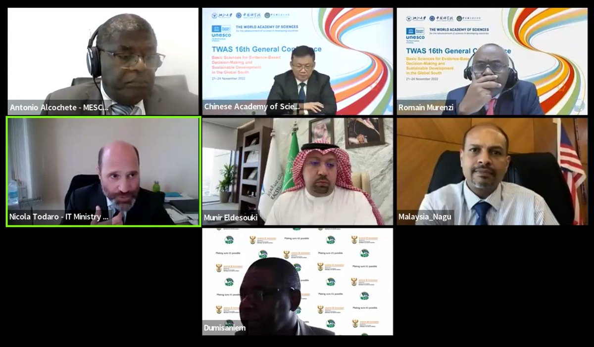 TWASnews's tweet photo. Why must support for #BasicScience be strong to achieve the #SDGs by 2030? Several high-level panellists at the #TWASConf Ministerial Session weighed in. https://t.co/CNAiVB4xkb https://t.co/CPndV06beu