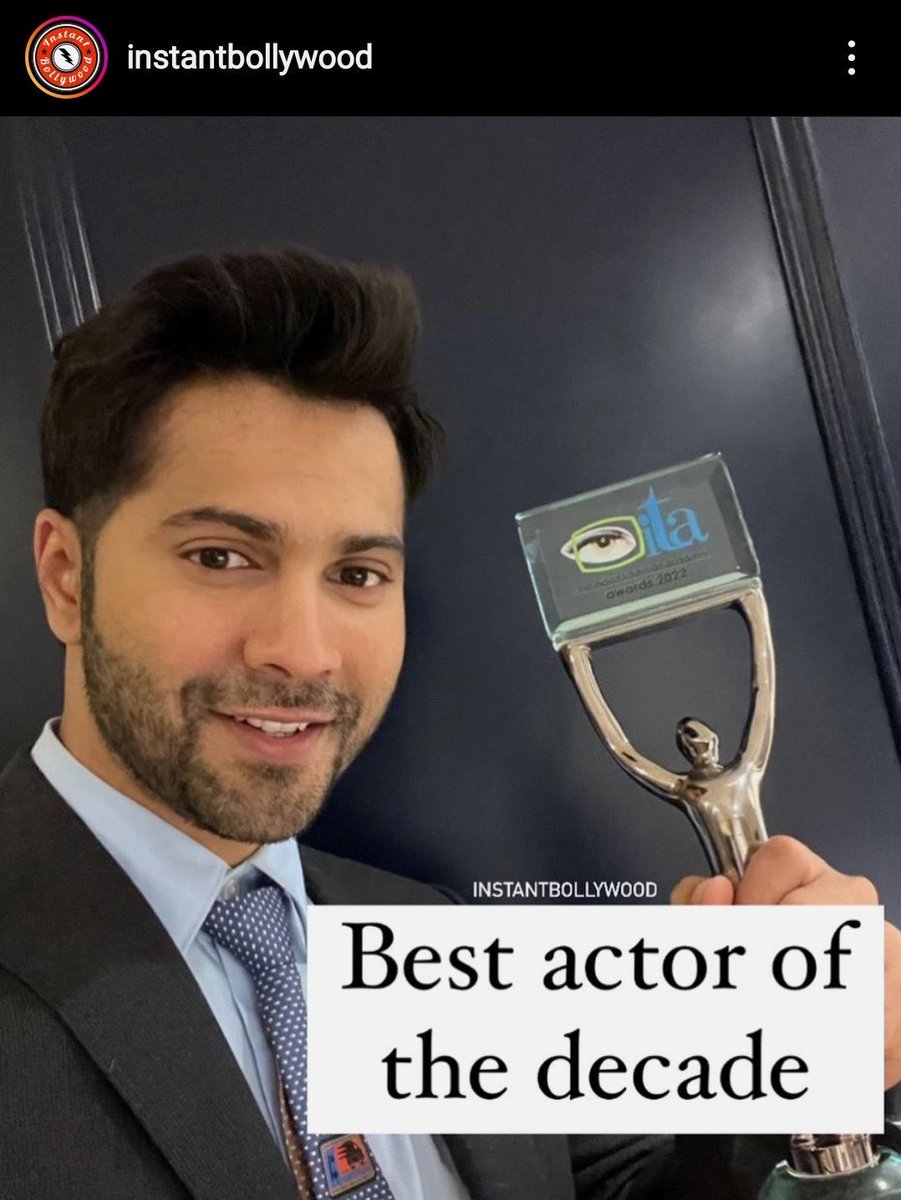 Cinema_With_PRD's tweet photo. I do like #VarunDhawan - enjoyed his #Bhediya this month itself.. but how can one even digest this #ActorOfTheDecade award for him when the same decade has seen the rise of #RajkummarRao & #AyushmannKhurrana who are stars as well as better actors anyday .. Indian film awards π https://t.co/I3VwnFCGkC