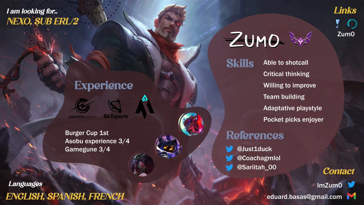 ImZum0's tweet photo. MIDLANER LFT

I am still in contract with MAGNA untill the end of the split but they have allowed me to explore options

You can contact me for VODs
Rt appreciated <3 https://t.co/ZtZasE1PWK