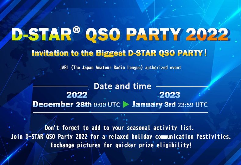 x-NET Spain EA7IYR (@merlinv2) on Twitter photo radio.xreflector.es/index.php/2022…
dstar.xreflector.es
¡La D-STAR QSO Party 2022 organizada por Icom/JARL regresa después de 3 años!
¡Vamos a divertirnos en la FIESTA QSO durante las vacaciones de fin de año y Año Nuevo!
<a href="/IcomSpain/">Icom Spain</a> radio.xreflector.es/index.php/2022…
dstar.xreflector.es
¡La D-STAR QSO Party 2022 organizada por Icom/JARL regresa después de 3 años!
¡Vamos a divertirnos en la FIESTA QSO durante las vacaciones de fin de año y Año Nuevo!
<a href="/IcomSpain/">Icom Spain</a>