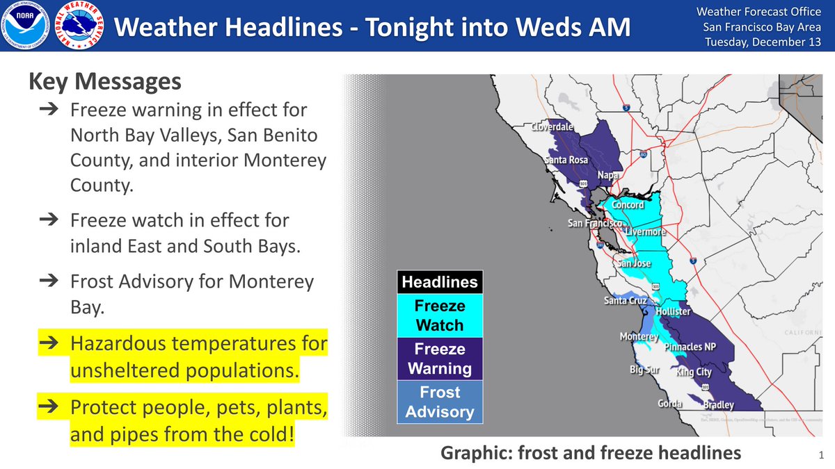 City of Cupertino on Twitter ".NWSBayArea anticipates cold overnight