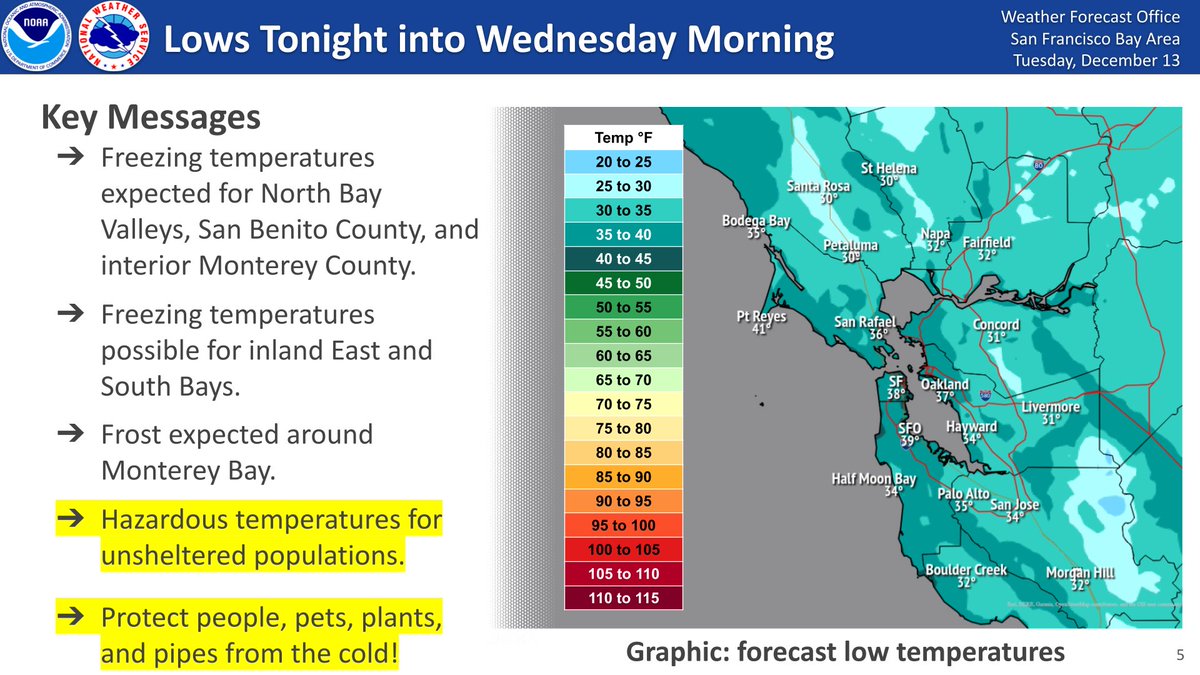 City of Cupertino on Twitter ".NWSBayArea anticipates cold overnight