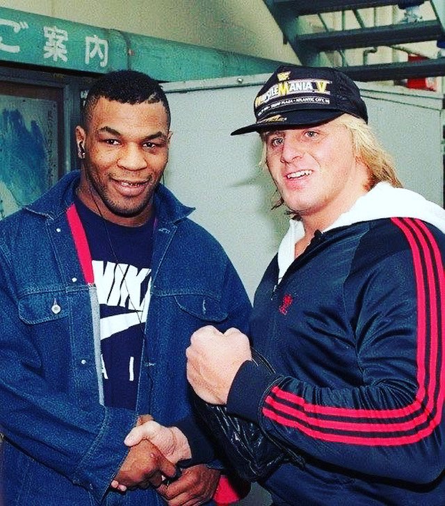 80's Wrestling on Twitter "Mike Tyson and Owen Hart in Atlantic City