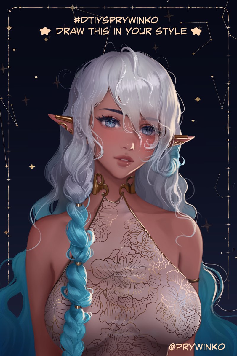 prywinkohot's tweet photo. Kittens! How about fun “Draw this in your style” challenge? 
I would love to see your touch to my oc Durithiliel (Dark Moon maiden). 
Mention me  and use tag #dtiysprywinko 🥰
Have  fun!!! https://t.co/KfkzcQJ0fN