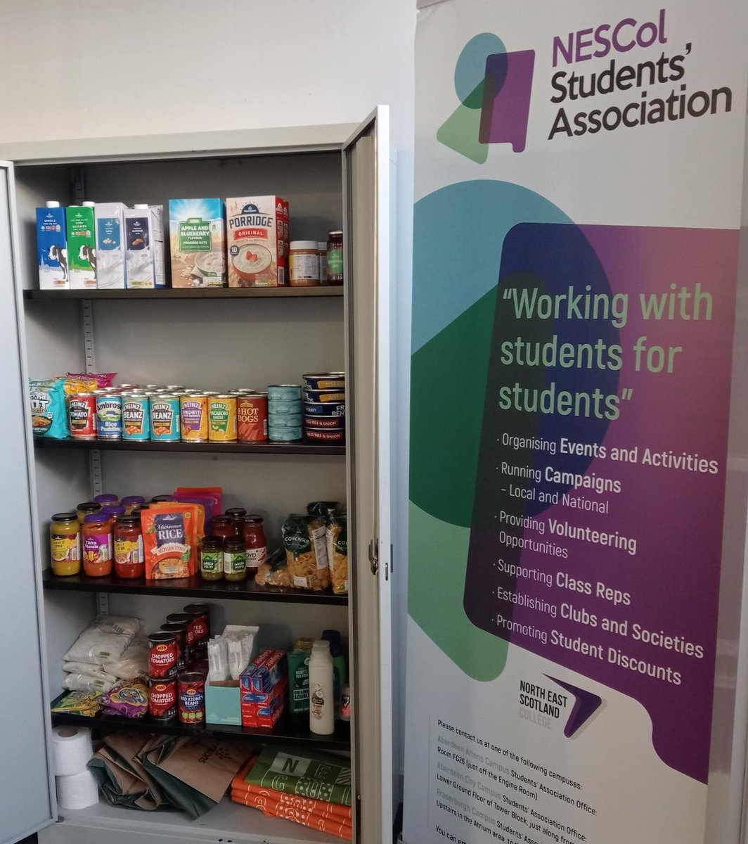 We’re proud of the work of the NESCol Students’ Association to respond to food insecurity. The launch of the Student Pantry at City Campus  brings free access to essentials and supports the wider work of NESCol, which includes a new Student Support Grant.