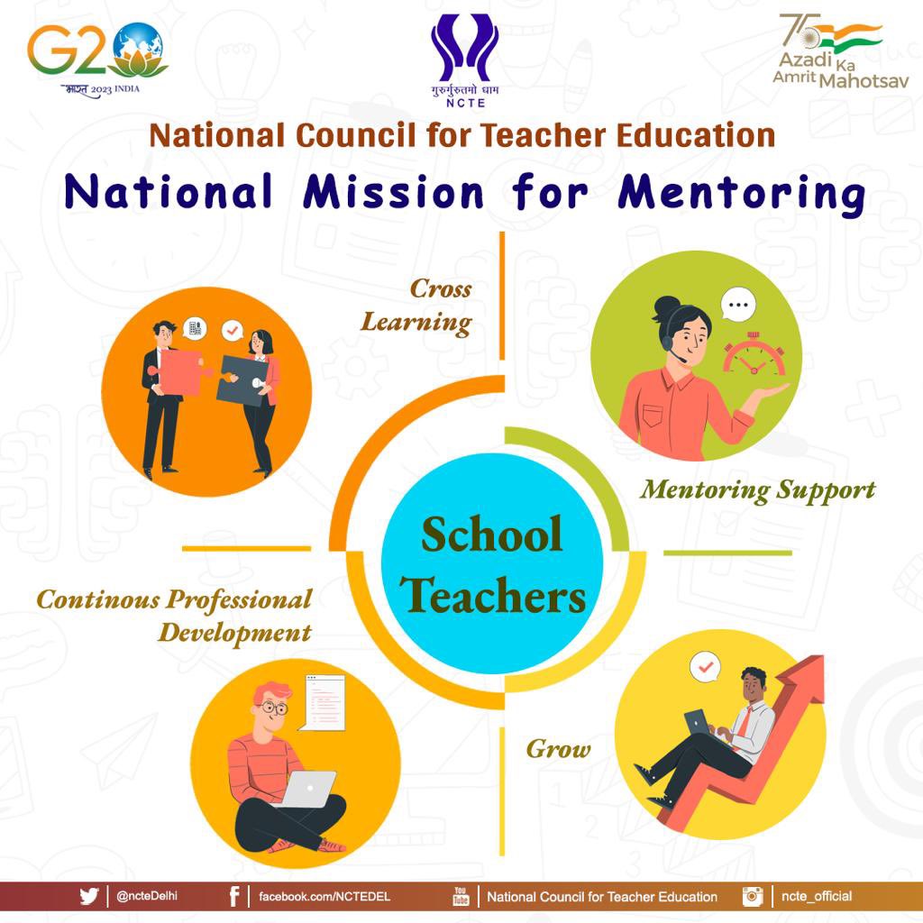 #NMM is a flagship programme to ensure empowerment and growth of school teachers through mentoring, continuous professional development and cross learning among professionals. 
#NEP202inAction