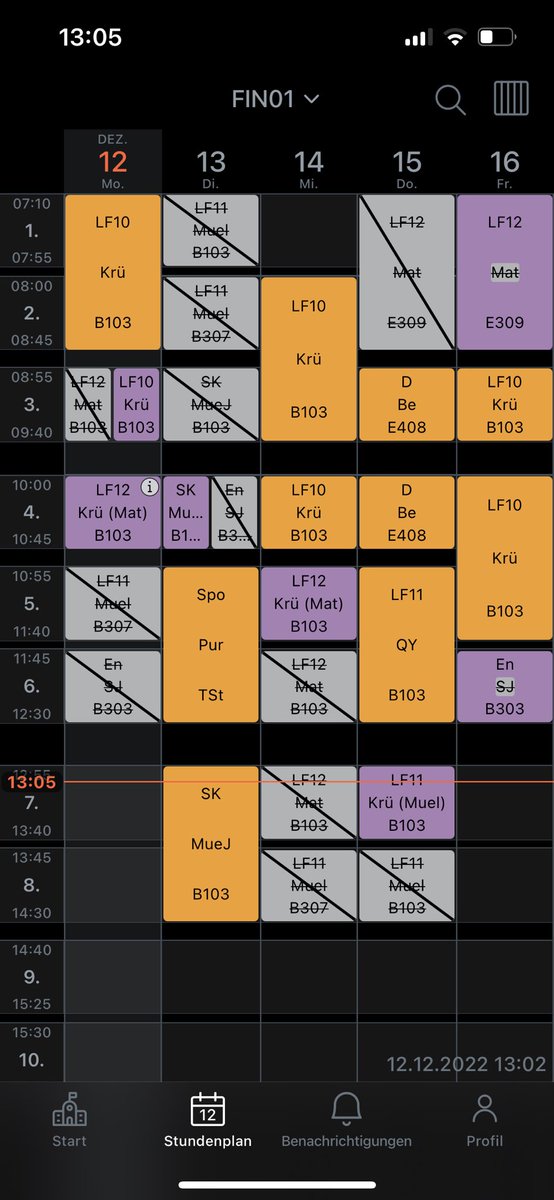 mxlte_auri's tweet photo. Stundenplan könnte immer so sein https://t.co/xzbkrJ7SJs