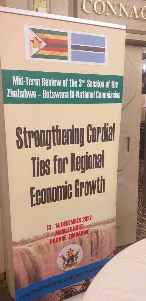 Zimbabwe and Botswana today commenced their Mid-Term Review of the Third Session of the Binational Commission to review progress in the implementation of BNC decisions at Meikles Hotel, Harare.🇿🇼🇧🇼
