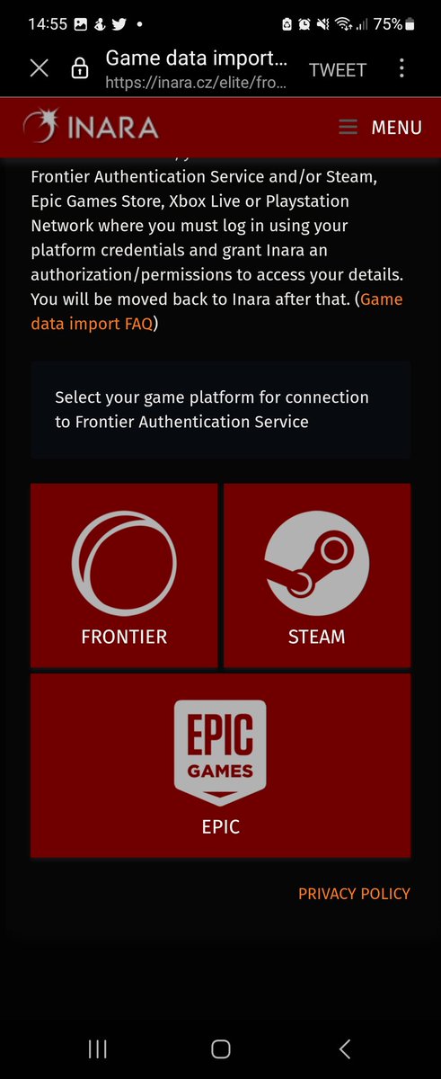 doccitus2's tweet photo. @Archstanton73 @EliteDangerous Just found out it on @inara.cz no more psn or xbl support. This is how it ends for us. It's a fucking pity. I've spent 120d in this game on xbox and now it's basically dead. https://t.co/sd2dfXsH5A
